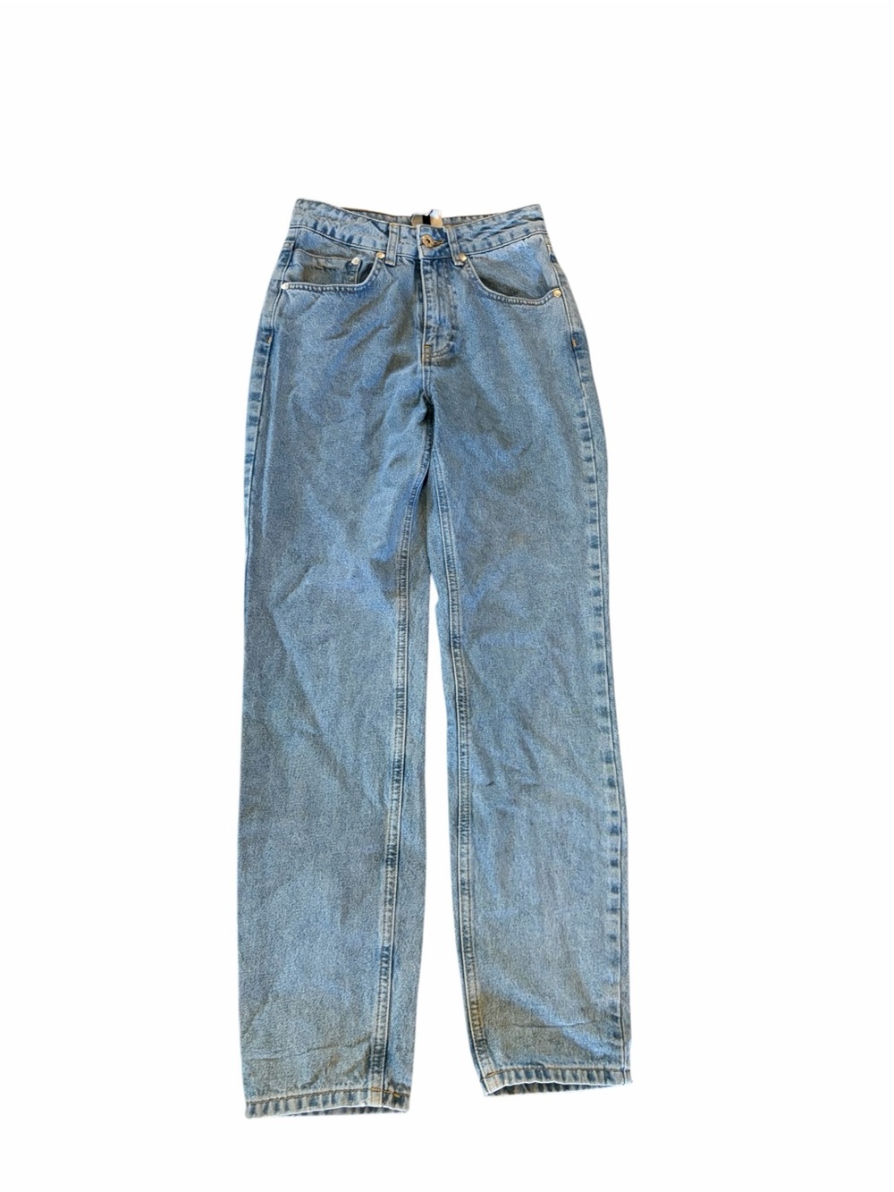 RAGGED JEANS Light Wash High Rise Straight Leg - Picture 3 of 9